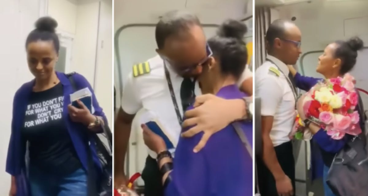 Après des années de sacrifices pour son fils, une maman fond en larmes en découvrant qu’il est devenu pilote d'avion