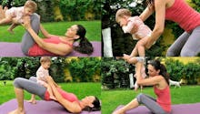 Séance de yoga maman-bébé
