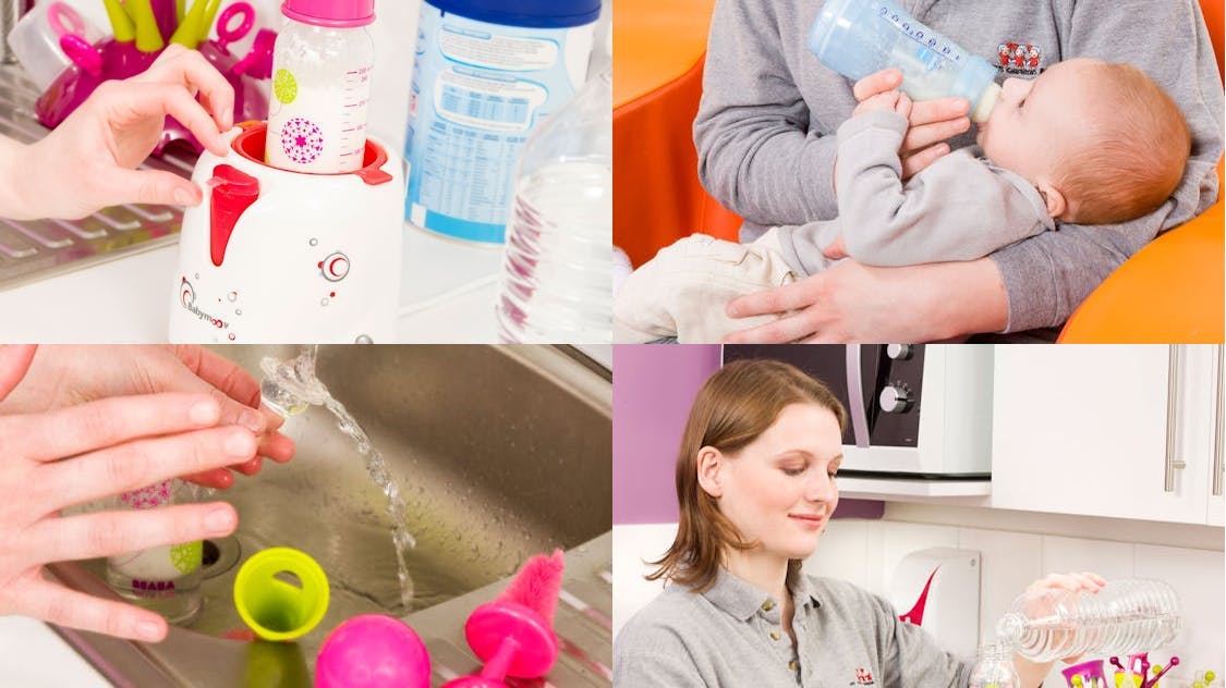 Préparer et donner le biberon Leçon de puériculture Parents PARENTS.fr