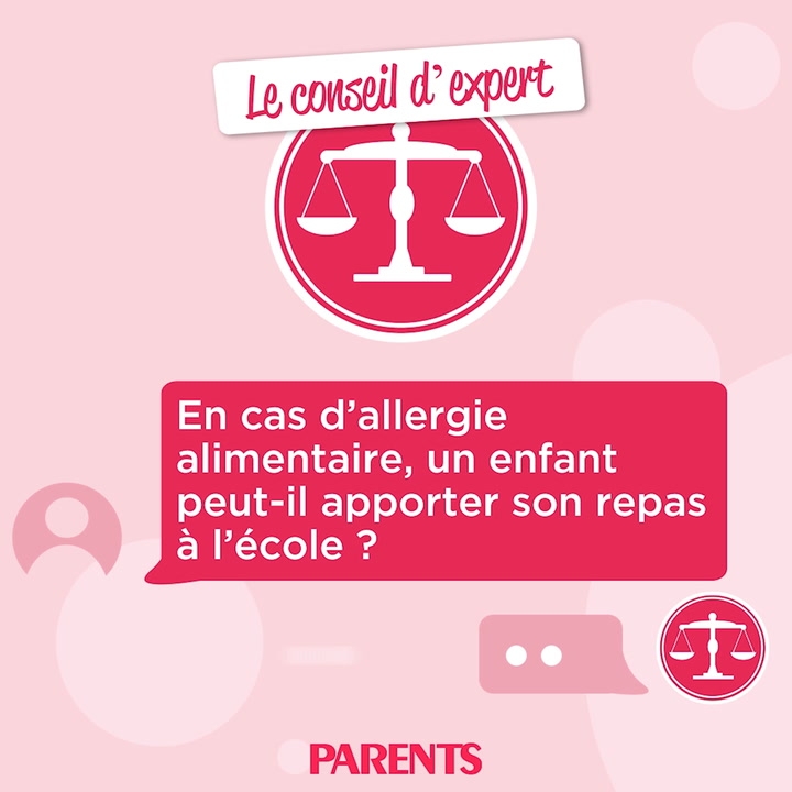 En cas d allergie alimentaire un enfant peut il apporter son repas à l école Réponses